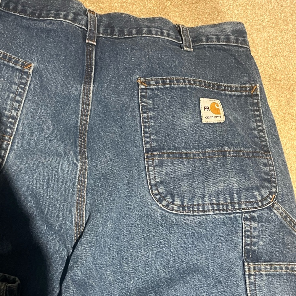 Carhartt Blue Relaxed Jeans Durable Denim